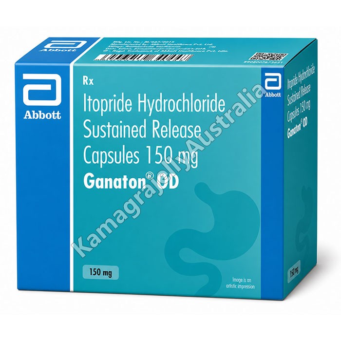 Ganaton OD 150 mg Capsule SR (Itopride)
